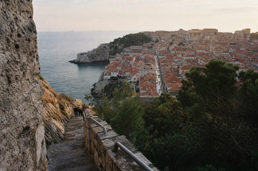 Evening light on the Stradun and the Old Town rooftops