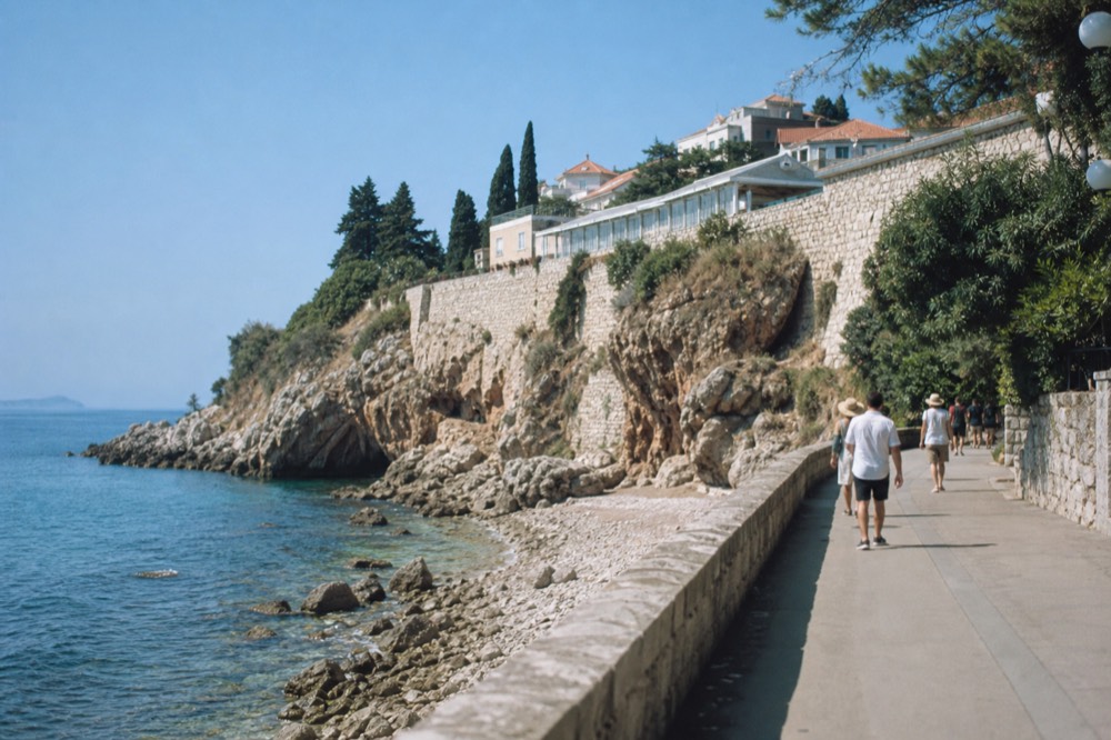 Pedestrian promenade from Gruž port toward the Old Town